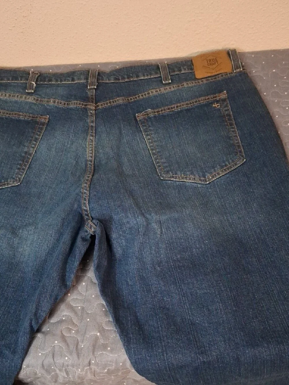 True Craft Men’s Bootcut Blue Denim Jeans size 46 x 30